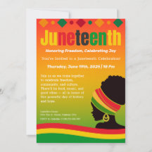 Convite de Celebração do Juneteenth – Liberdade &