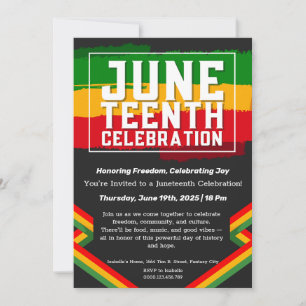 Convite de Celebração do Juneteenth – Liberdade &