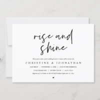 Convite de Celebração pós-casamento: Levante e Bri