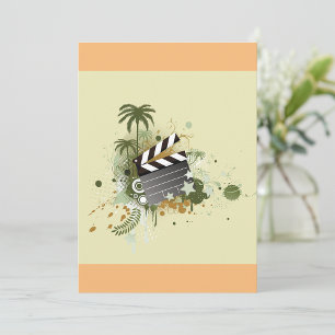 Convite de Cena de Filme de Férias