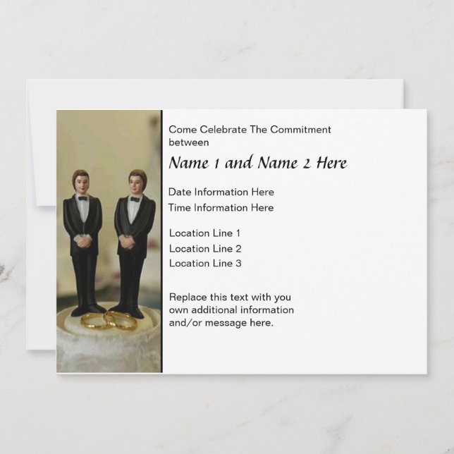 Convite de Cerimônia de Compromisso (Frente)