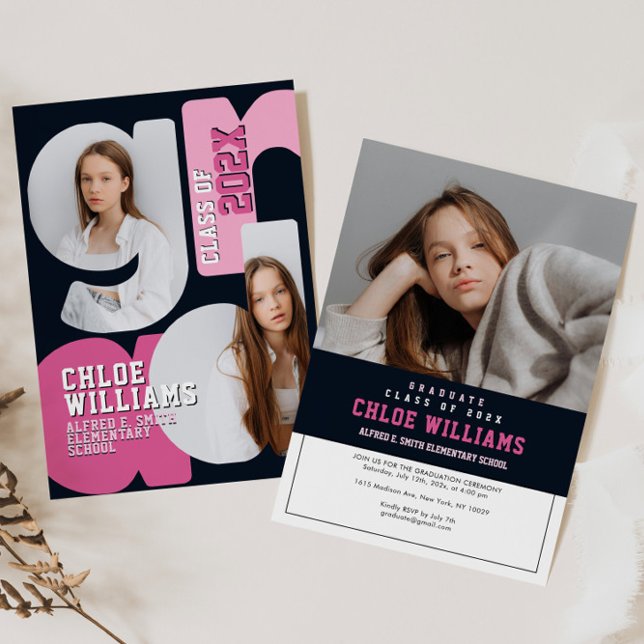 Convite de Cerimônia de Formatura da Pré-Escola (Criador carregado)