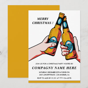 Convite de Cerveja para Festa de Natal da Empresa