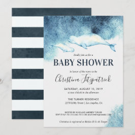 Convite de Chá de Bebê Baby Beluga