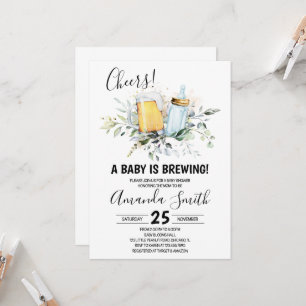 Convite de Chá de Bebê Baby is Brewing