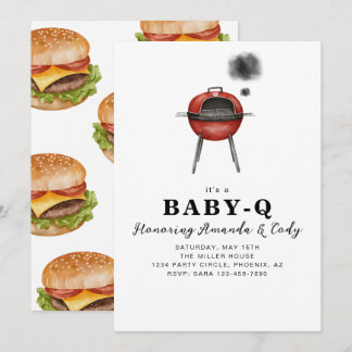 Convite de Chá de Bebê Baby-Q