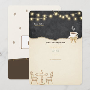 Convite de Chá de Bebê Café Bébé Toast