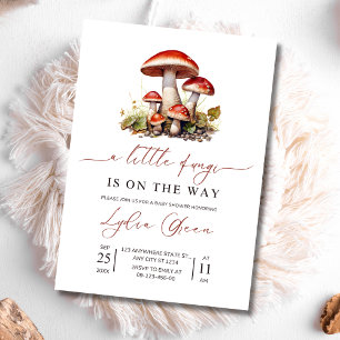 Convite de Chá de Bebê Cogumelo, Chá de Bebê de Ou