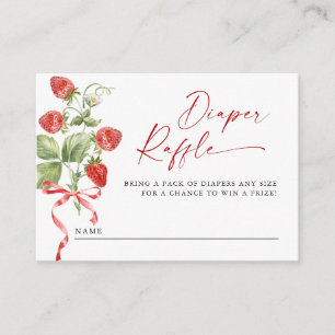 Convite de Chá de Bebê de Morango Trendy Meadow - 