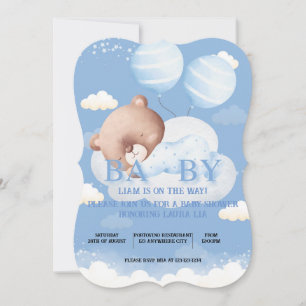 CONVITE DE CHÁ DE BEBÊ DO URSINHO DE PELÚCIA