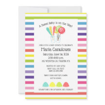 Convite de Chá de Bebê Doce Doçura