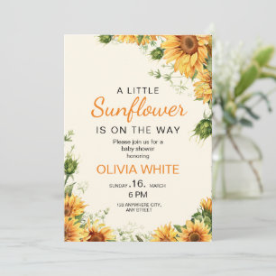 Convite de Chá de Bebê Floral, Chá de Bebê Boho