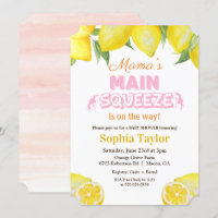 Convite de Chá de Bebê Lemon Main Squeeze