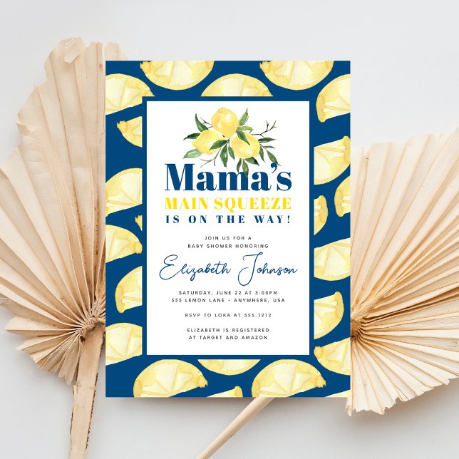 Convite de Chá de Bebê Lemon Mama's Main Squeeze (Criador carregado)