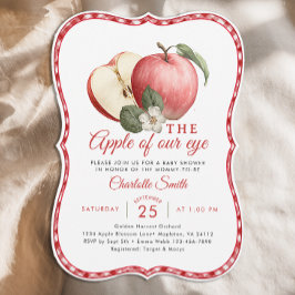 Convite de Chá de Bebê Maçã dos Nossos Olhos