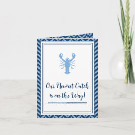Convite de chá de bebê Náutico Blue Lobster Baby S