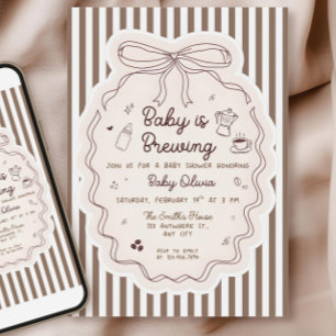 Convite de Chá de Bebê para Edição de Bebê Cerveje