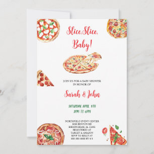 CONVITE DE CHÁ DE BEBÊ PIZZA