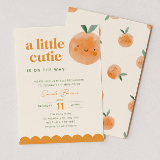 Convite de Chá de Bebê Um Pequeno Doce a Caminho