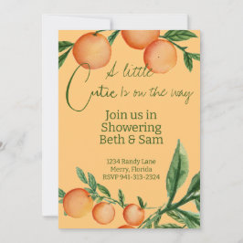 Convite de Chá de Bebê Um Pequeno Doce a Caminho 