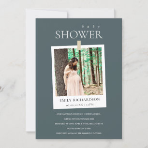 CONVITE DE CHÁ DE FRALDAS DE FOTO PERSONALIZADO MI