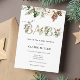 Convite de Chá de fraldas no inverno