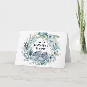 Convite de chá de fraldas para Menino