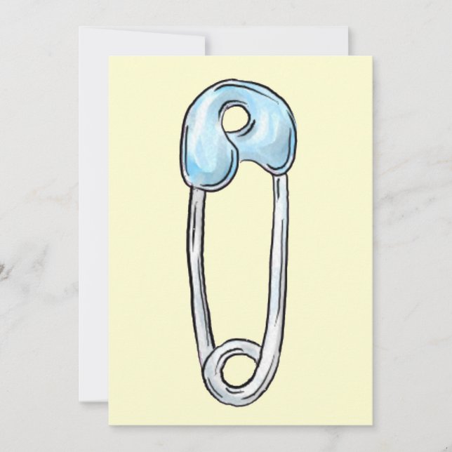 Convite de Chá de fraldas personalizável (Frente)