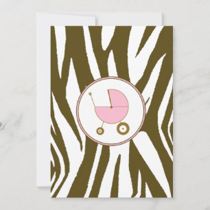 Convite de Chá de fraldas Rosa