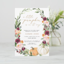 Convite De Chá de fraldas, Um Pouco De Inv De Abób