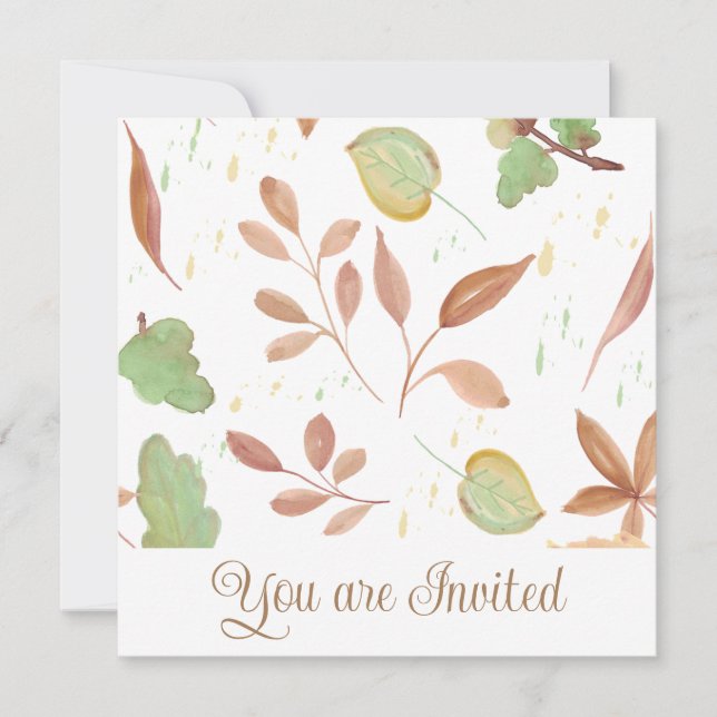 convite de chá de noiva (Frente)