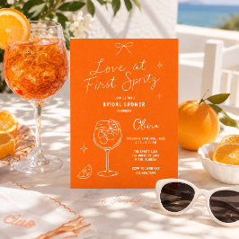 Convite de Chá de Noiva Amor à Primeira Spritz