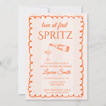 Convite de Chá de Noiva Amor à Primeira Spritz