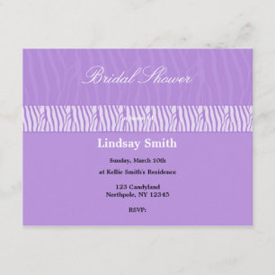 Convite de Chá de Noiva Classy Mauve