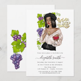 Convite de Chá de Noiva com Degustação de Vinho de