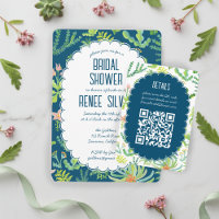 Convite de Chá de Noiva com QR Code Personalizado