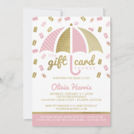 Convite de Chá de Noiva com Vale-Presente, Rosa, F