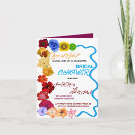 Convite de Chá de Noiva Floral, Chá de Noiva de Fl