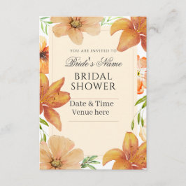 Convite de Chá de Noiva Floral Totalmente Personal
