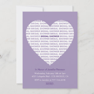 Convite de chá de noiva Galentines elegante noiva