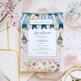 Convite de Chá de Noiva Jardim Amor em Flor