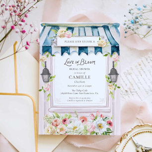 Convite de Chá de Noiva Jardim Amor em Flor