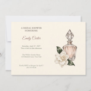 Convite de Chá de Noiva Jardim de Perfume Vintage
