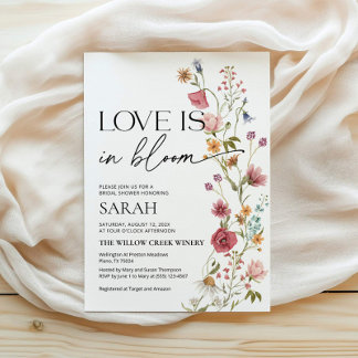 Convite de Chá de Noiva Love is In Bloom | Convite