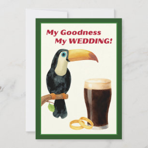 Convite de Chá de Noiva Stout Irlandês