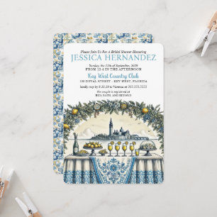Convite de Chá de Noiva Tile de Limão