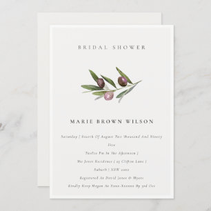 Convite de Chá de panela de Folhagem de Branch Mín