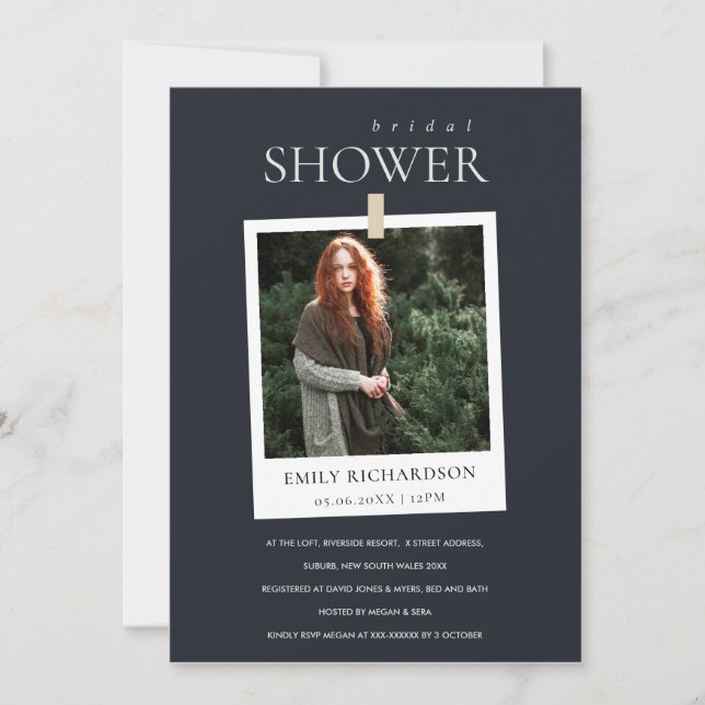 CONVITE DE CHÁ DE PANELA DE FOTO PERSONALIZADO MÍN (Frente)