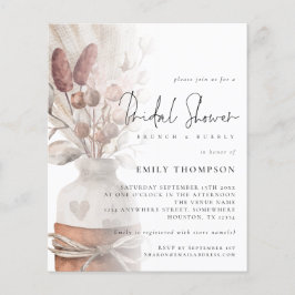 Convite de Chá de panela de Sobreposição de Grass