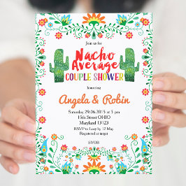 Convite de Chá Média de Casal Nacho